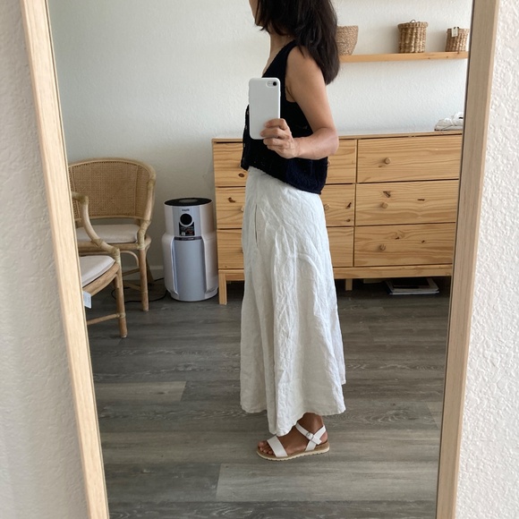 Handmade linen studio skirt - Picture 5 of 6